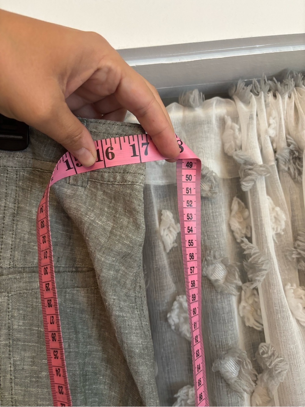 Christopher & Banks Light Sage A-Line Linen Blend Skirt - Picture 8 of 8